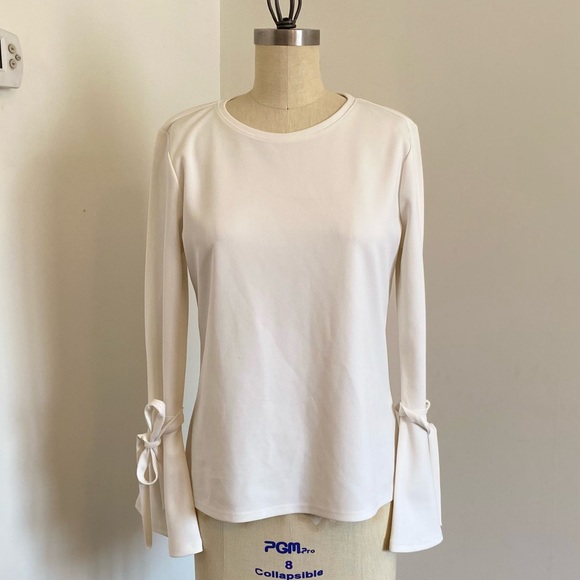 Ann Taylor Bow Tied Bell Sleeve Top - Picture 3 of 3